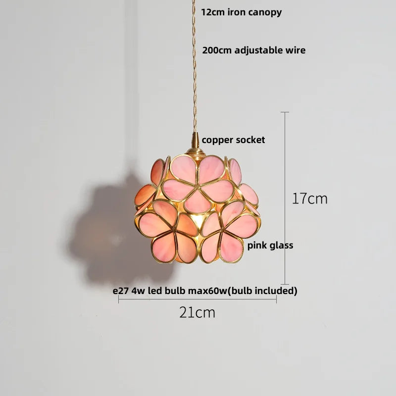 Clear Glass Copper LED Pendant Lamp for Home Decor and Lighting