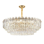Crystal Chandelier LED Light: Modern Luxury Restaurant Hall Lighting