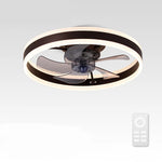 Modern LED Ceiling Fan Light with Remote Control Timer for Living Room