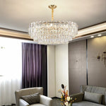 Crystal Chandelier LED Light: Modern Luxury Restaurant Hall Lighting