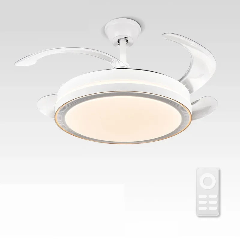 Crystal Light Ceiling Fan with Remote Control – Modern Chandelier Vintage Style