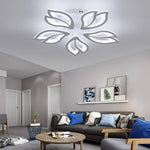 Flower Acrylic Chandelier: Modern Minimalist Living Dining Room Ceiling Light