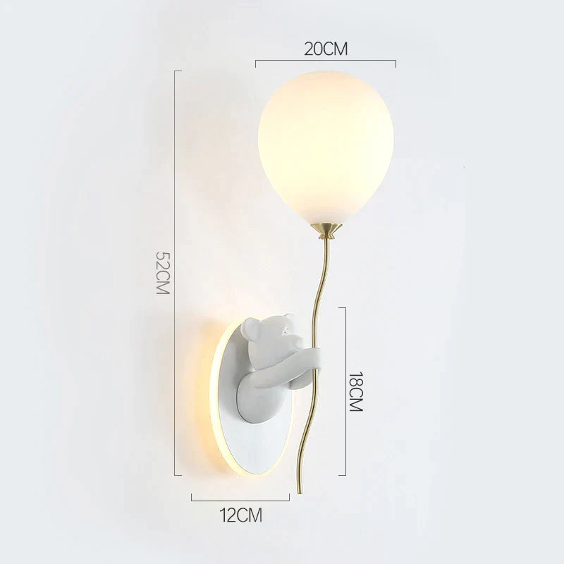 Bear Artistic Kids Room Wall Lamp