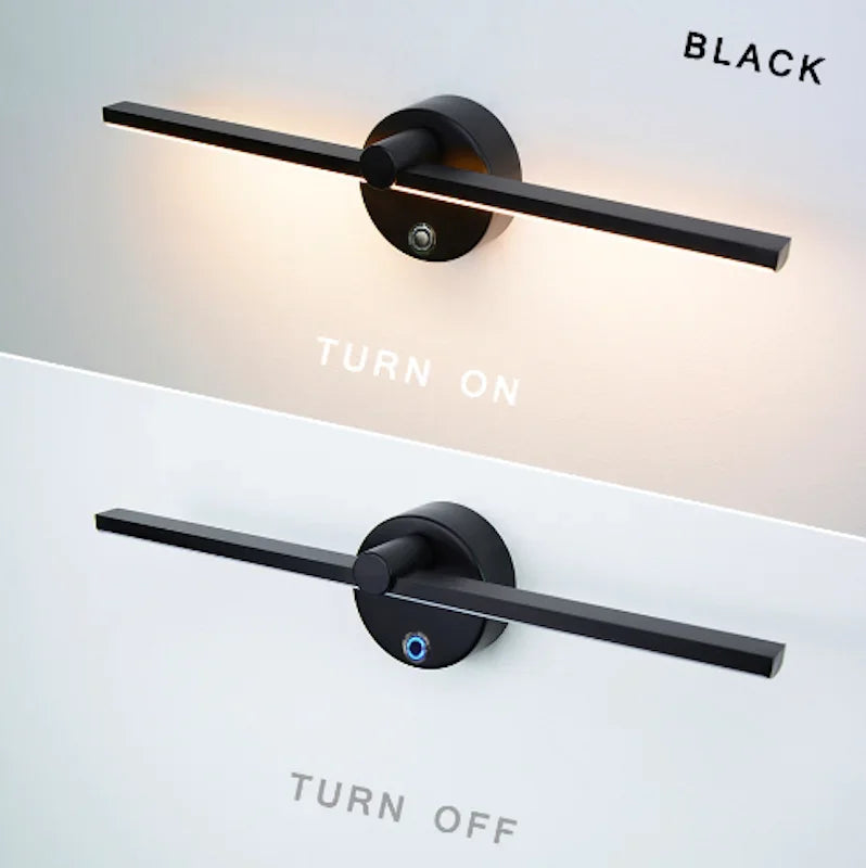 Linear LED Wall Lamp with Switch, 300° Rotation, 41CM, Nordic Minimalist Design