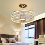 Black Gold LED Ceiling Fan Chandelier: Luxury Nordic Modern Design