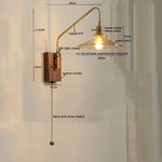 Copper Ceramic LED Wall Lamps Modern Style for Bedroom Living Room Bar