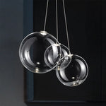 Bubble Glass Chandeliers Pendant Lights for Kitchen Island and Dining Room