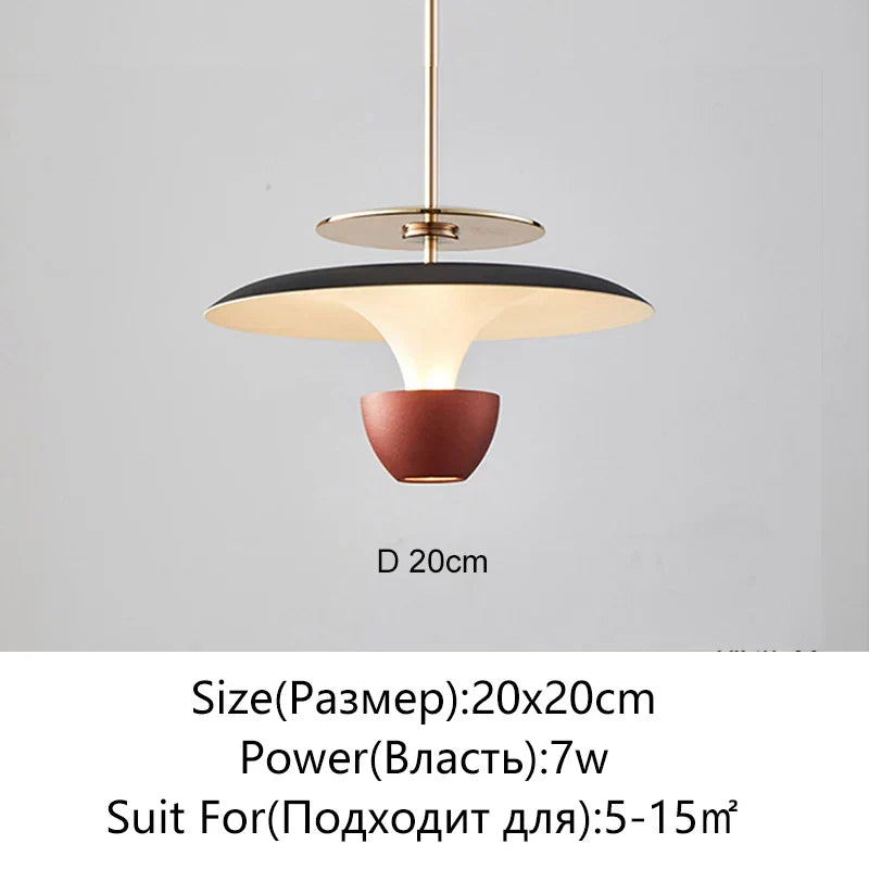 Saucer LED Pendant Lamp for Home Decor and Dining, Designer UFO Light