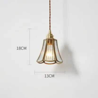 Blue Glass Pendant Lights for Bedroom Dinning Living Room