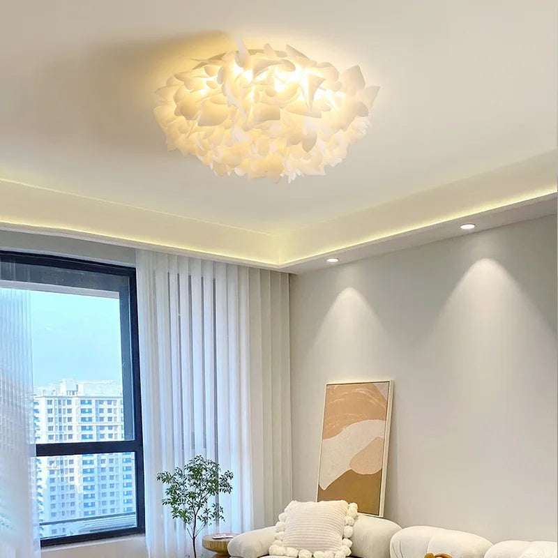 Luxury Petal Ceiling Lamp for Bedroom Foyer Dining Room Lighting