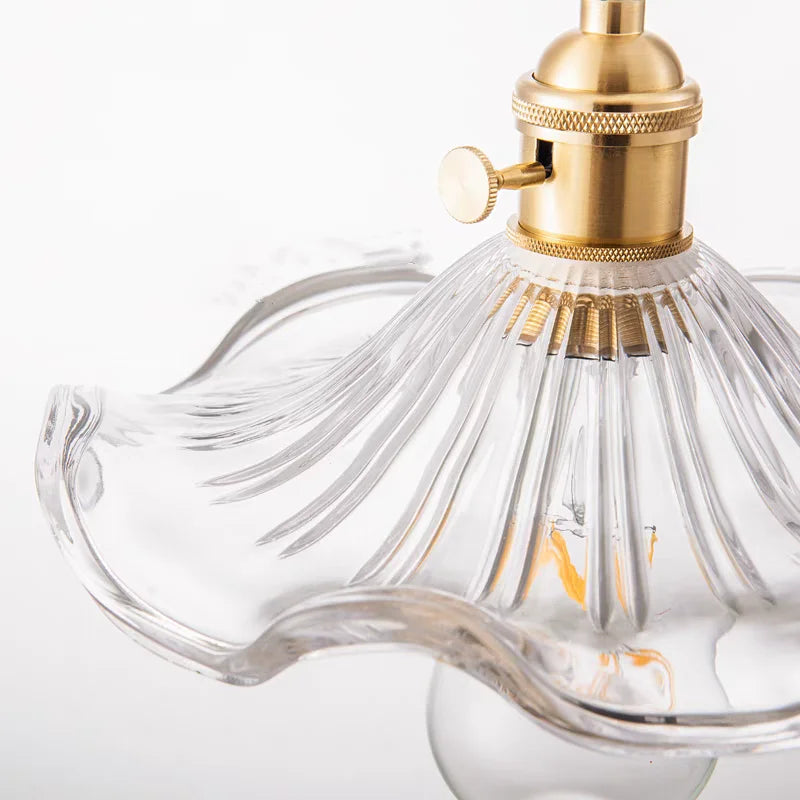 Glass LED Pendant Light: Modern Nordic Design for Bedroom, Study, Living Room