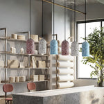 Terrazzo LED Pendant Lamp: Nordic Modern Style for Home, Bar, and Cafe Lighting.