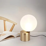 Glass Ball Table Lamp for Bedroom Study Hotel, Nordic Modern Decorative Bedside Light