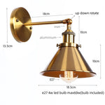 Afralia™ Pink Retro LED Wall Light Fixture - Industrial Vintage Ambient Luminaire