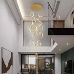 Nordic Stair Chandelier Living Room Dining Pendant Lights Ceiling Indoor Lighting