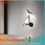 Rose Gold Nordic Bird LED Wall Sconce for Bedroom & Hallway Decor