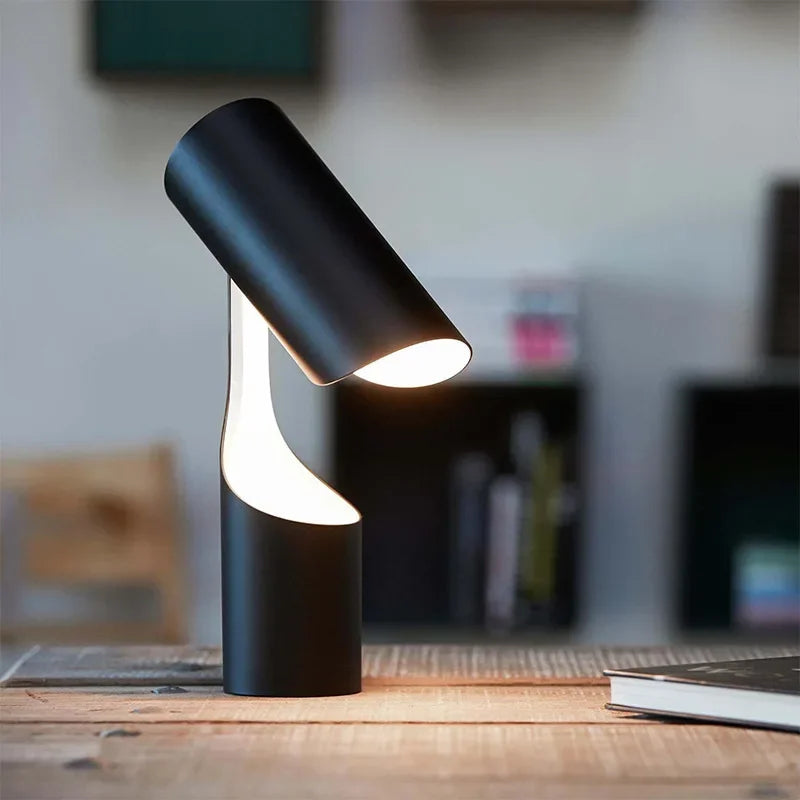Black Foldable Desk Lamp | Nordic Minimalist Design for Bedroom, Study & Sofa