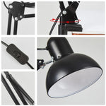 Metal Architect Desk Lamp: Modern, Adjustable, Folding Reading Light