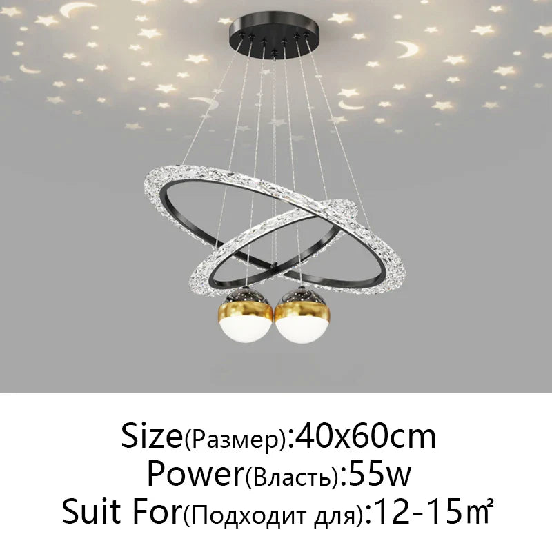 Nordic Gyptian LED Chandelier for Living Room Bedroom Dining Room