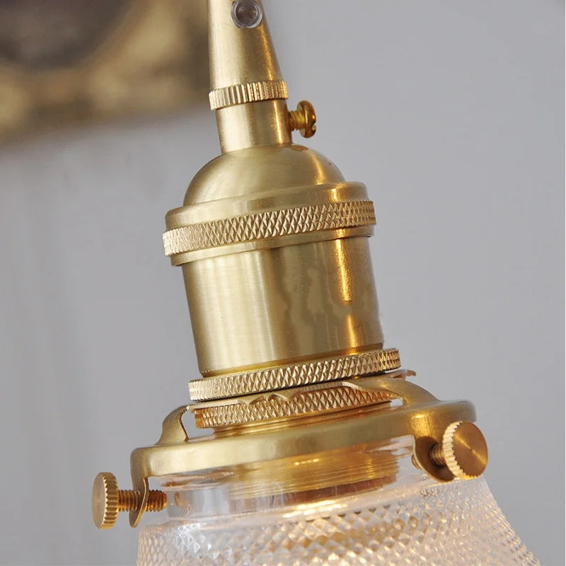 Afralia™ Green Glass LED Pendant Lights with Walnut Wood Hanging Lamp