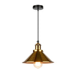 Vintage Industrial Chandelier - Retro Loft 3-Head Pendant Lamp in High-Quality Black Gold Finish