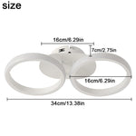 Acrylic LED Ceiling Lamp: Modern Nordic Chandelier for Living Dining Room & Aisle