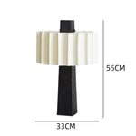 Minimalist Scandinavian Bedside Lamp Black Vertical Table Light