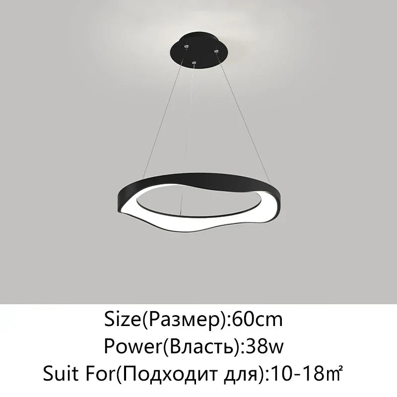 Minimalist LED Pendant Lamp for Living Room, Bedroom, and Restaurant