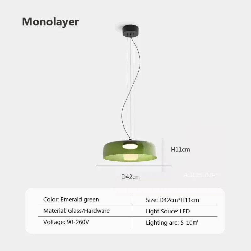 Nordic Glass LED Pendant Lights for Home Decor and Lighting