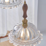 Walnut Flower Glass LED Pendant Chandelier Modern Nordic Hang Lamp