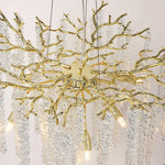 Crystal Metal Chandelier: Elegant Luxury Hanging Lamp for Home Hotel Decor