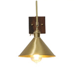Walnut Copper LED Wall Lights Modern Bedside Lamp Applique Da Parete