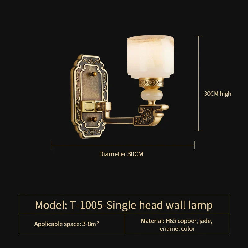 Luxury Zinc Alloy Jade Chandelier for Living Room, Villa, and Restaurant
