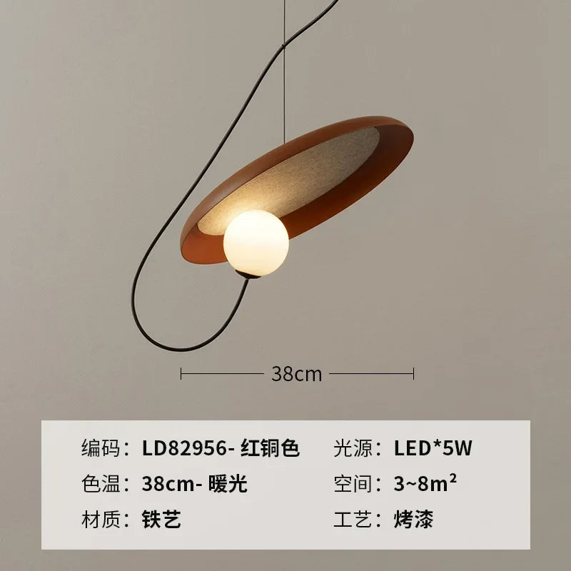 Luxury Rock Metal Pendant Lamp for Home Hotel Room Decor Lighting
