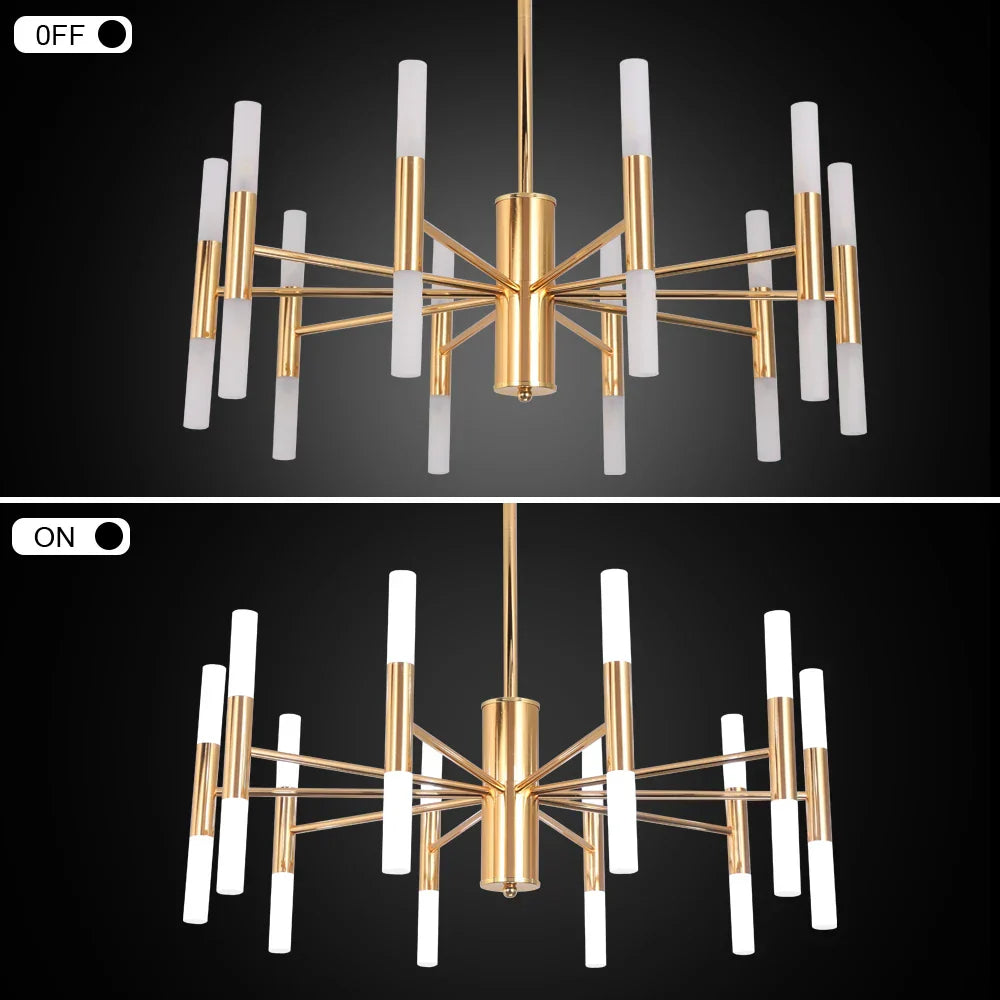 Modern LED Chandelier: Elegant Hotel Hall & Living Room Ceiling Light