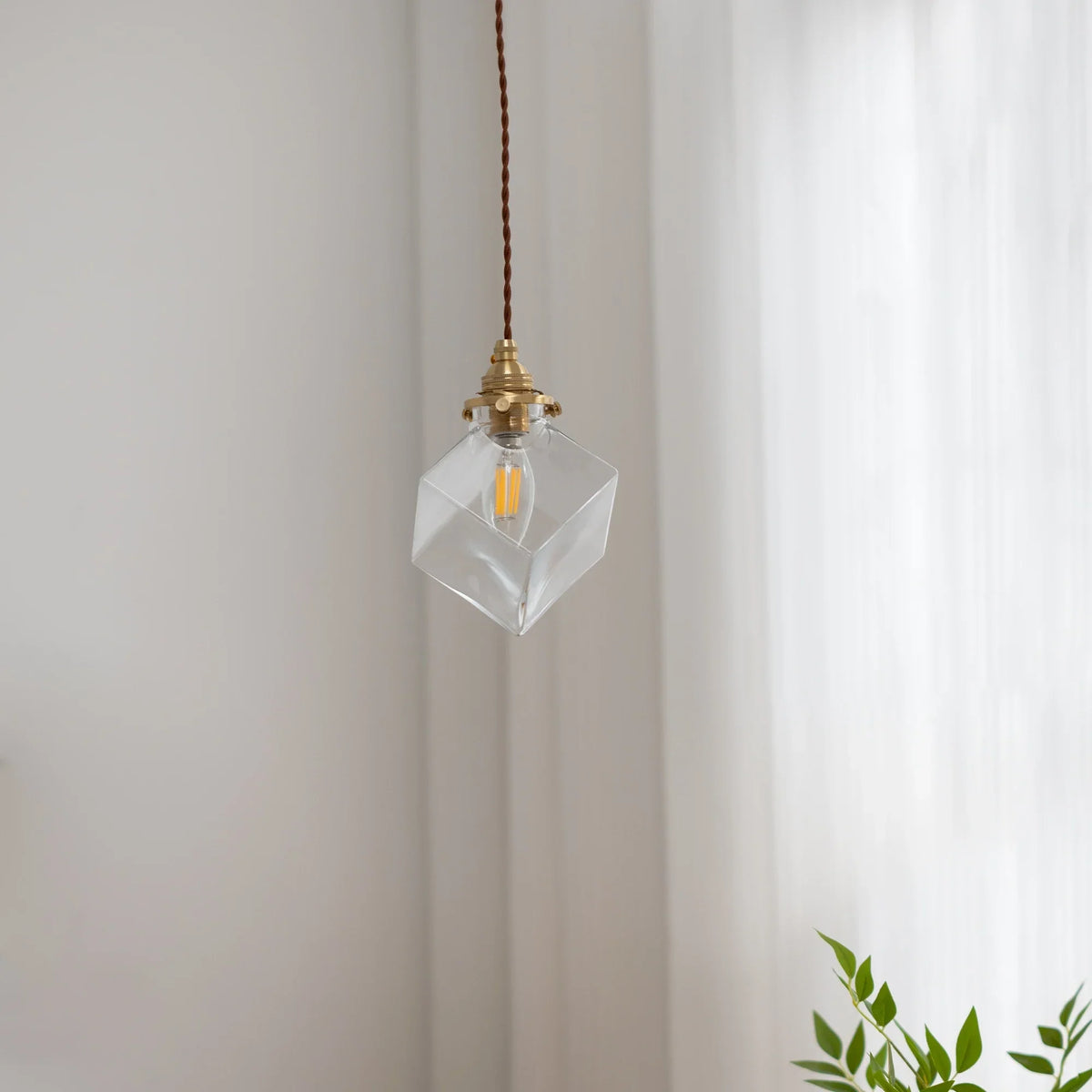 Glass LED Pendant Lights: Nordic Modern Hanging Chandelier