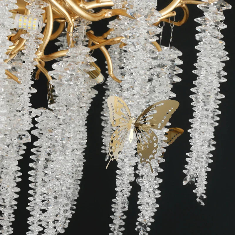 Crystal Chandelier: Postmodern Luxury Pendant Light for Living Room, Bedroom, and Dining Room