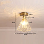 Diamond Glass LED Ceiling Lights - Modern Nordic Luxury Canopy Fixture