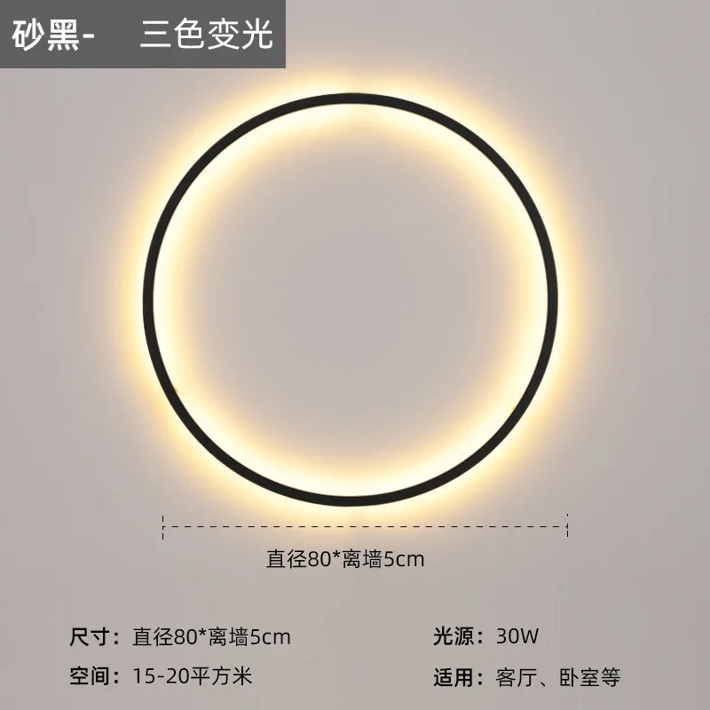LED Wall Circle Lights for Bedroom Living Room Aisle Stairway