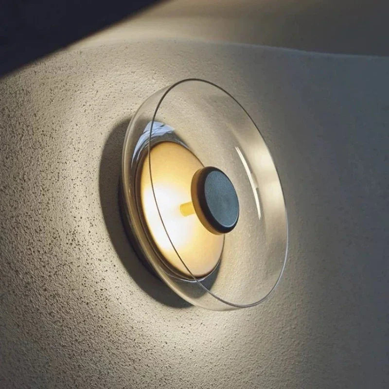 Nordic Glass Wall Lamp LED Sconce Light for Living & Bedroom