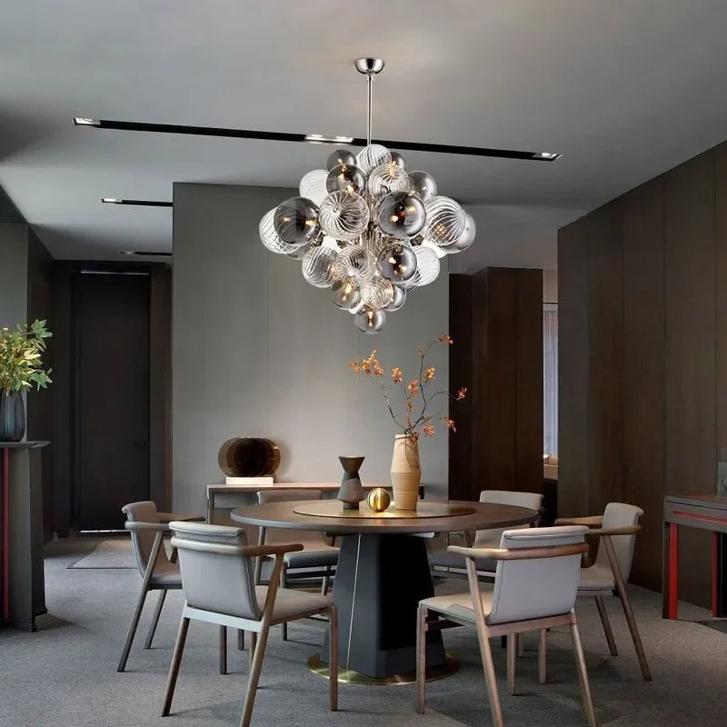 Bubble Glass Ceiling Chandelier Pendant for Living Room Bedroom