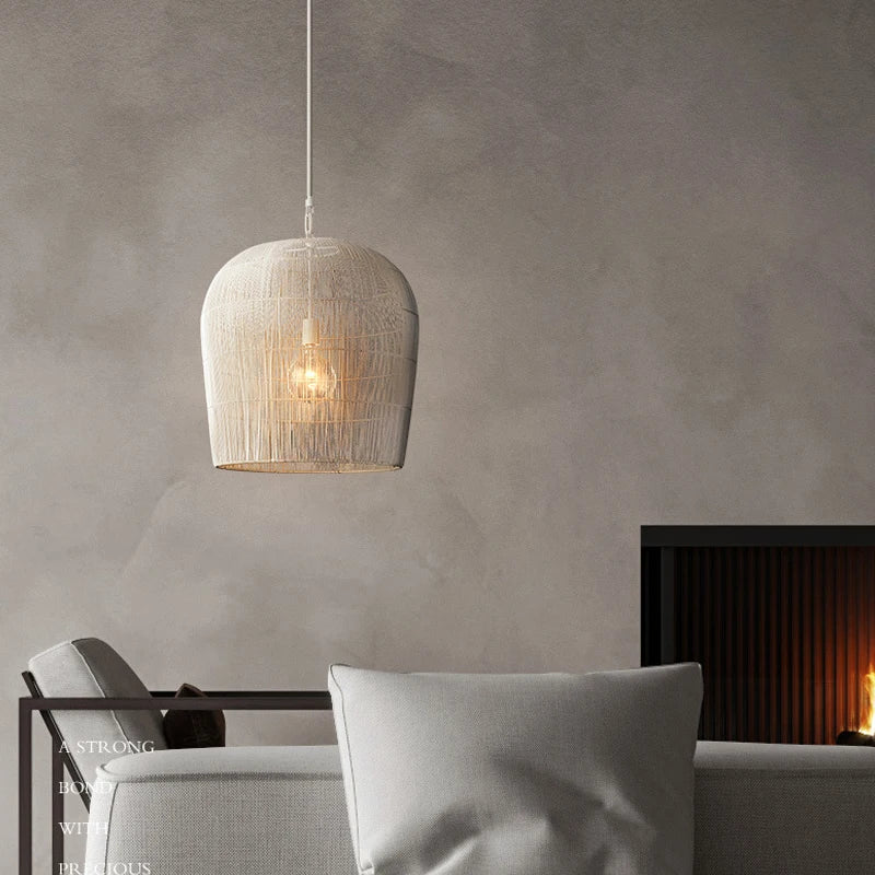 Rattan LED Pendant Lights for Dining Room, Bar, and Bedroom