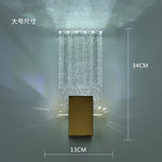Crystal Brass LED Wall Lamp Sconce for Modern Luxury Art Decor