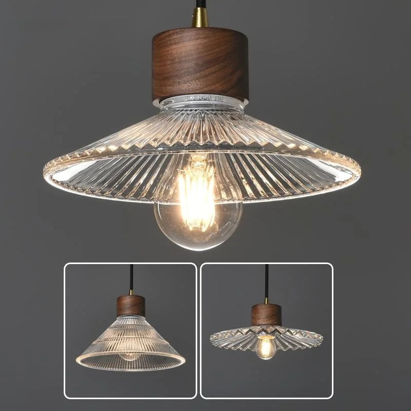 Glass LED Pendant Light - Modern Nordic Hanging Lamp for Home and Dining