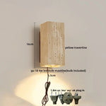 Yellow Travertine COB LED Wall Light for Nordic Living Space