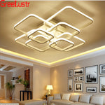 LED Square Chandelier Ceiling Light for Living Room Bedroom