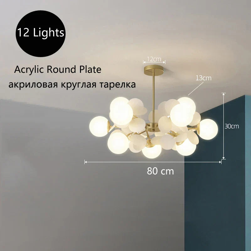 Flower Branch Series Chandelier: Multicolored Kids Room & Bedroom Lighting Fixtures