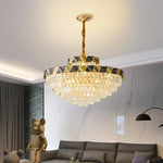 Modern Crystal Chandelier for Living Room Dining Bedroom LED Lighting