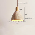 Yellow Cave Stone LED Pendant Lamp Modern Hanging Light Fixtures
