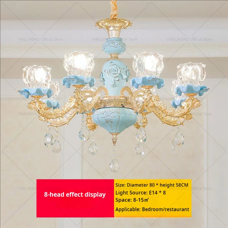 Modern Crystal Chandelier for Living Room Dining French Luxury Bedroom